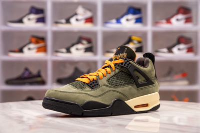 H12纯原系列 Air Jordan 4 x Undefeated 军绿 特殊限量版包装