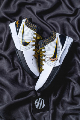#H12纯原 Nike Zoom Kobe 4 Protro “Del Sol” 季后赛 系带 减震防滑耐磨 低帮 实战篮球鞋 男款 白黄 zk4 科比四代 AV6339-101