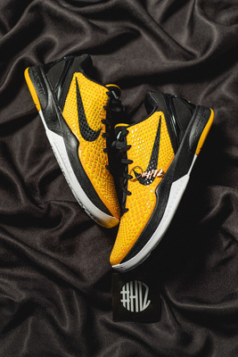 #H12纯原 Nike Zoom Kobe 6 Lightbulb 科比 ZK6 黑黄 实战篮球鞋 429659-700