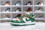 H12纯原 Off-White x Nike Dunk Low 联名 白绿配色