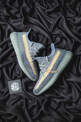 H12纯原 Yeezy Boost 350 V2 新配色 "Ash Blue" 蓝色 水洗丹宁 美洲限定