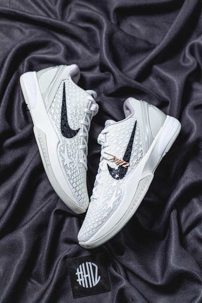 #H12纯原官网 ZK6 科比6 Nike Zoom Kobe 6 Protro “All-Star 2.0” 白色 全明星 圆头系带耐磨透气 低帮 篮球鞋 男款 FQ3546-100