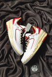 H12纯原 OW AJ2 Off-White x Air Jordan 2 Retro Low SP “White and Varsity Red” 复古篮球鞋 白红 解构