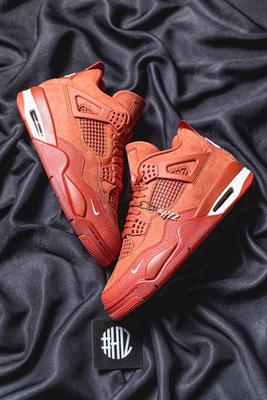 #H12纯原官网 AJ4 Nigel Sylvester x Jordan Air Jordan 4 OG “Brick by Brick” BIKE 红砖 橙棕 HF4340-800