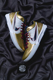 #H12纯原 ZK4 Nike Zoom 4 Protro “Gold Medal” 白黑金 奥运金牌 低帮 篮球鞋 FQ3544-100
