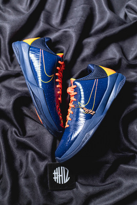 #H12纯原官网 Caitlin Clark x Nike Kobe 5 Protro “Indiana Fever“ 藏蓝色 科比5 实战篮球鞋 IM3207-400