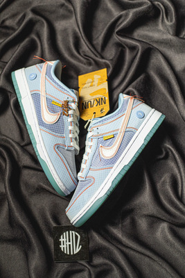 #H12纯原 Union LA x Nike Dunk Low “Argon” 复古减震 低帮潮流板鞋 蓝色 DJ9649-400
