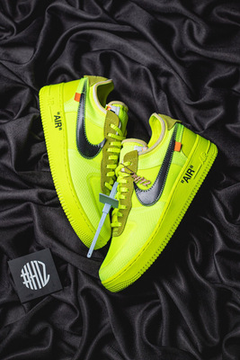 H12纯原 OFF-WHITE X AIR FORCE 1 LOW &nbsp;VIRGIL The Ten Part 2 Volt 荧光绿配色