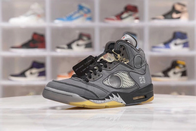 H12纯原 Air Jordan 5 x Off White 黑蝉翼