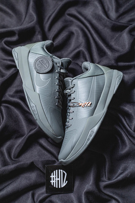 #H12纯原 Nike Zoom Kobe 5 Black Mamba Collection Fade to Black 科比5 FTB 深灰色 低帮实战篮球鞋 869454-006