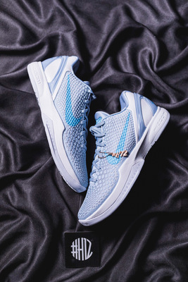 #H12纯原官网 Caitlin Clark x Nike Zoom Kobe 6 Protro 冰蓝 低帮实战篮球鞋 IO3672-400